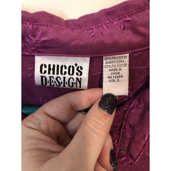 Chico’s Design blouse size 3 - Picture 3 of 8